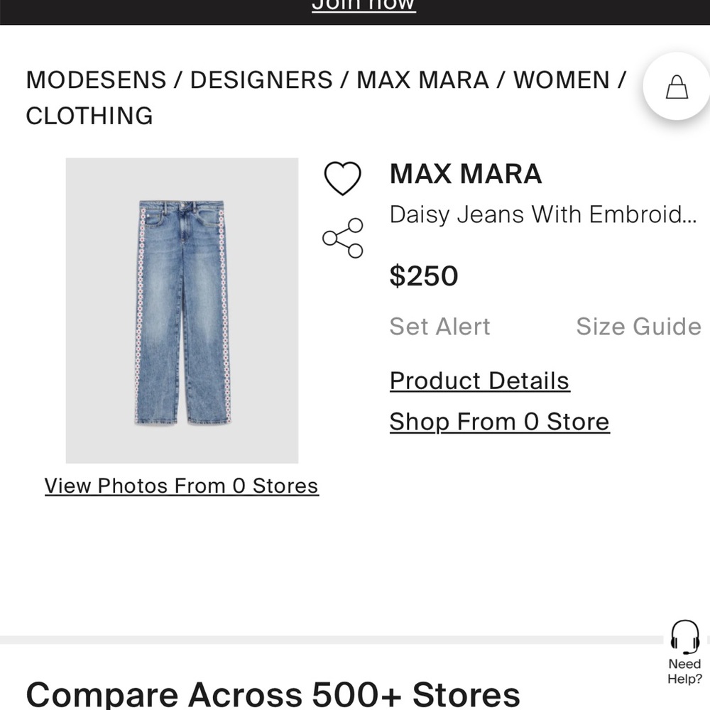 MaxMara Max&Co Embroidered Jeans!